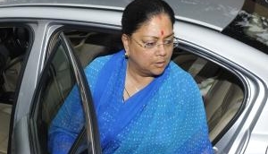 Rajasthan CM Vasundhara Raje faced the rage of protesters at a public meeting; stones hurled at her 