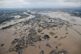 Pictures of Japan floods wreaking havoc as 90,000 flee their homes; radioactive water seeps in 