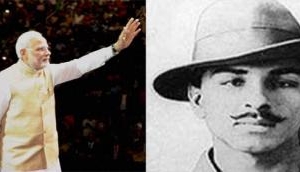 PM Narendra Modi bows to Shaheed Bhagat Singh on his Jayanti
