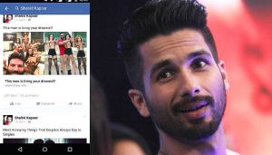 Shahid Kapoor's Facebook account hacked at night, things fine now  