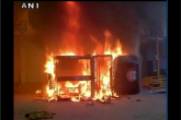Stones pelted at police, vehicles set ablaze in Varanasi violence 