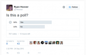 Will you use Twitter polls?  a) Yes or b) Never 