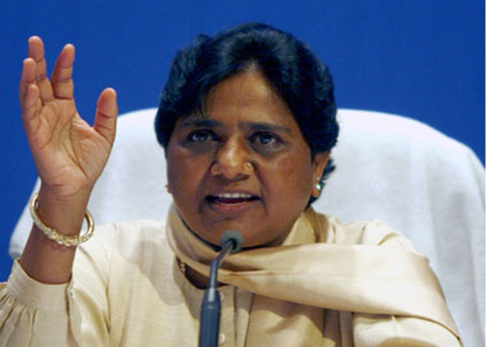 Mayawati continues attack on BJP over reservation