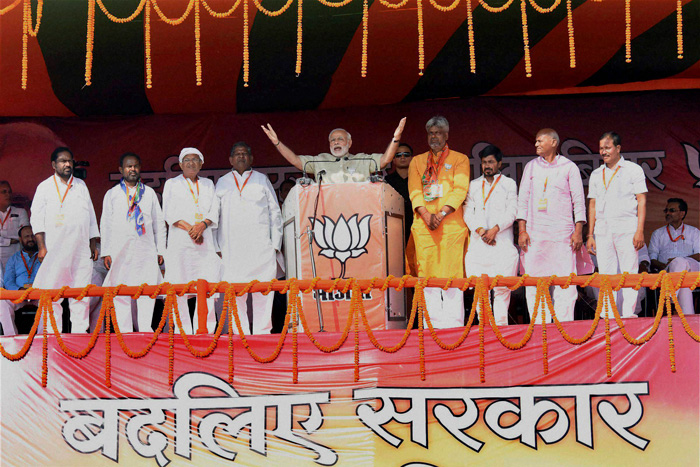 #BiharResults: how Modi's rallies played out: a strike rate of 13/28 