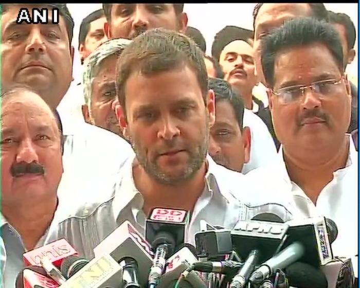 Rahul alleges political vendetta by govt in National Herald case 