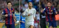 The contenders: how Neymar, Ronaldo and Messi compare ahead of Ballon d'Or announcement 