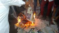Muslim groups attack Lokmat offices for publishing controversial picture 