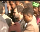 Rahul Gandhi visits Shakur Basti slum; Suresh Prabhu addresses demolition in Parliament 