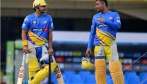 MS Dhoni, Suresh Raina greet each other with warm hug, CSK fans go into frenzy [Watch]