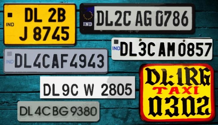 Vehicle Registration Number Plate