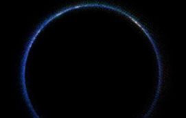 This is how Pluto's blue atmosphere looks in infrared  