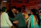 Watch: Waqf Vikas Board president throws money at dancers in the presence of Congress MLA 