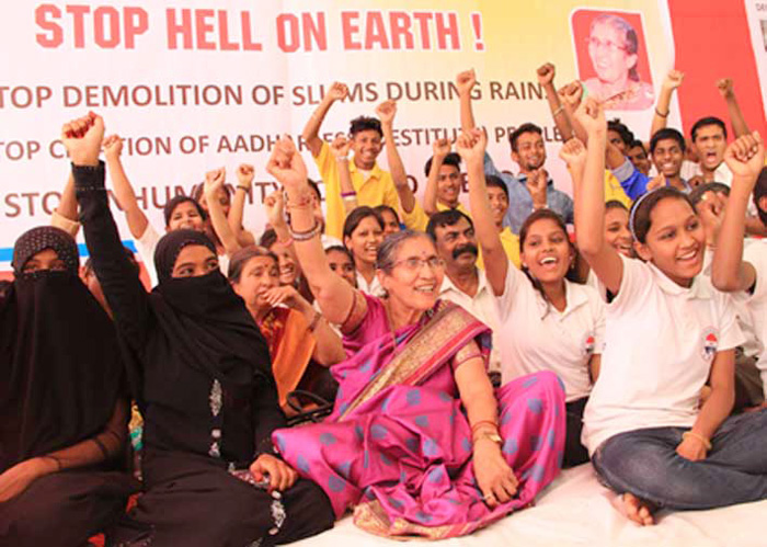 Activist Jashodaben: PM's estranged wife attends slum protest in Mumbai 