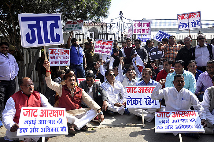 Jat protesters block railway line over demand for OBC quota benefits