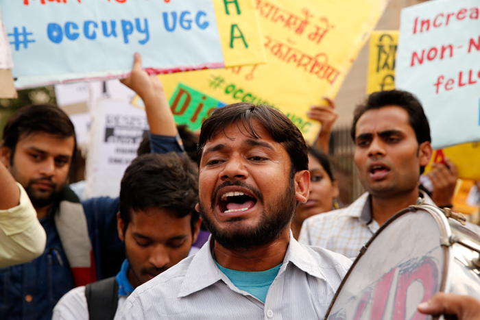 'It's not the Hindu religion rather our constitution which is in danger,' says ex-JNUSU president Kanhaiya Kumar