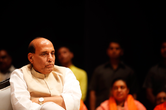 Rajnath Singh says, BJP does not discriminate on caste, religion