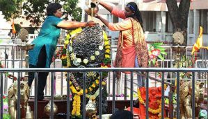 In photos: as women enter inner sanctum of Shani Shingnapur, a 400-year-old tradition is broken 