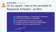 Ambedkar Jayanti: PM Modi pays tribute to Babasaheb on his birth anniversary 