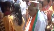 MP Home Minister Babulal Gaur gropes woman, video goes viral 