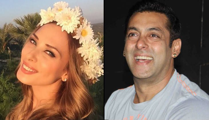 Lulia Vantur perform on Salman khan's song