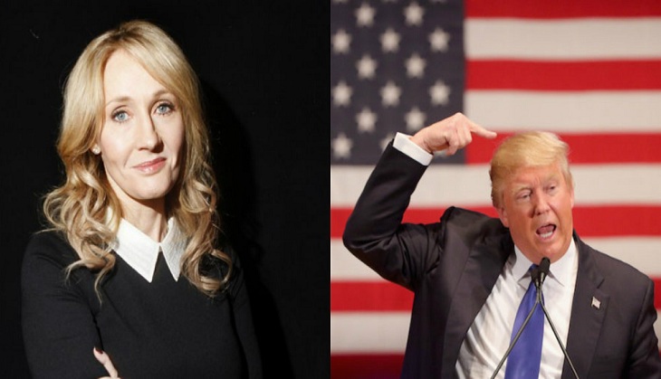 J K Rowling apologises for false accusation of Donald Trump