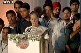 Sonia Gandhi address Congress workers on Rajiv Gandhi's 25th death anniversary 