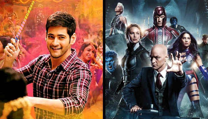 Mahesh Babu in the poster of Brahmotsavam/ X-Men: Apocalypse poster