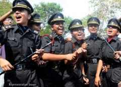 Women officers are being trained in Combat Support Roles at OTA Chennai 