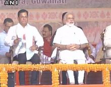 BJP's Sonowal takes oath as 14th Assam CM, with PM Modi's cabinet, NDA CMs in attendance 