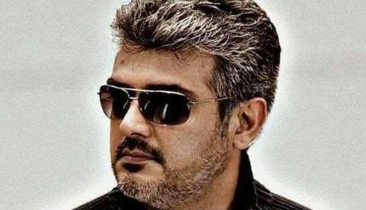 Ajith at Tirupati temple ahead of 'Vivegam' release