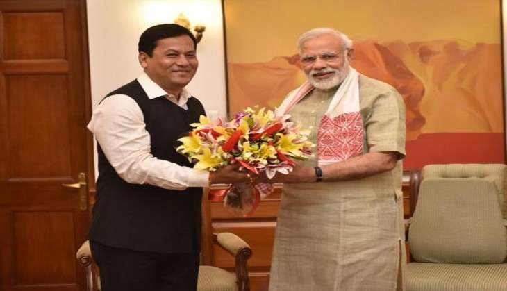 Modi_Sonowal-PMO India