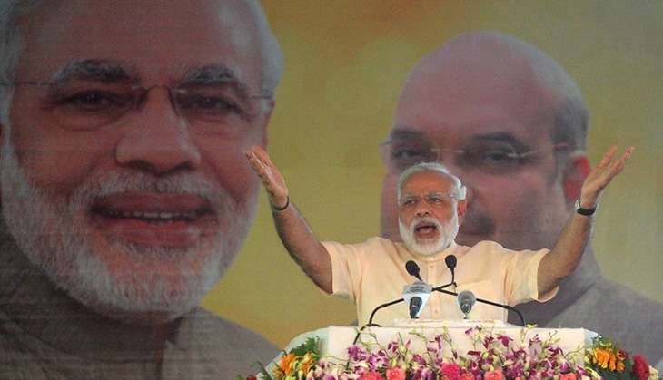 Narendra Modi speech Allahabad AFP Photo/Sanjay Ka