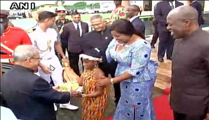 Pranab Mukherjee in Ghana