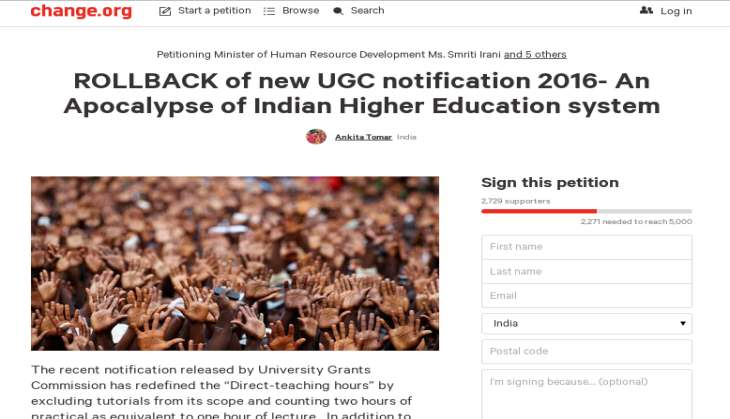 UGC petition