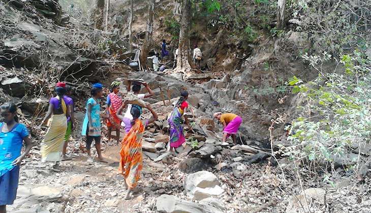 No water: tribals in a Chhattisgarh village take t