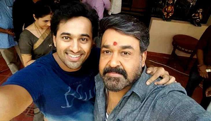 Unni Mukundan and Mohanlal during the shoot of Janatha Garage