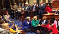 Democrats take cue from Indian legislators, stage chaotic sit-in on House floors over gun control legislation 