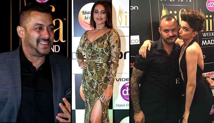 Salman Khan, Sonakshi Sinha, Deepika Padukone at IIFA Rocks