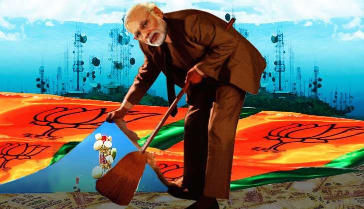 Modi govt trying to sweep telecom scam under carpe