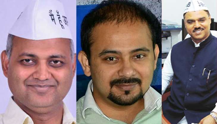 Somnath Bharti, Dilip Pandey, Jitendra Tomar