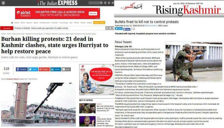 Kashmir unrest: Are media portals in the Valley saying the same thing that national dailies are? 