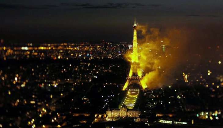 Eiffel tower france fireworks accident july 2016