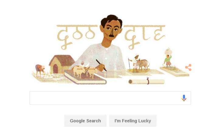 Munshi Premchand Google doodle.jpg