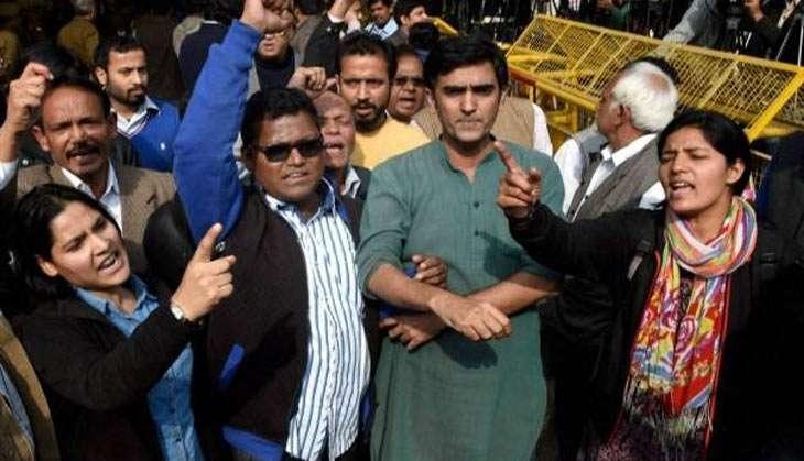 students protest