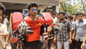 Kerala student builds Iron Man-like suit for US $750; can walk, lift weight 