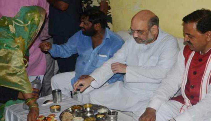 amit shah dalit lunch