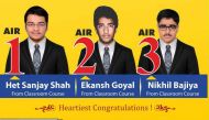 NEET 2016 toppers: Gujarat's Het Shah gets AIR 1, Ekansh Goyal  AIR 2, Nikhil Bajiya AIR 3 