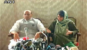 Kashmir: Rajnath Singh appeals for peace, Mehbooba says kids being used as shields by vested interests 