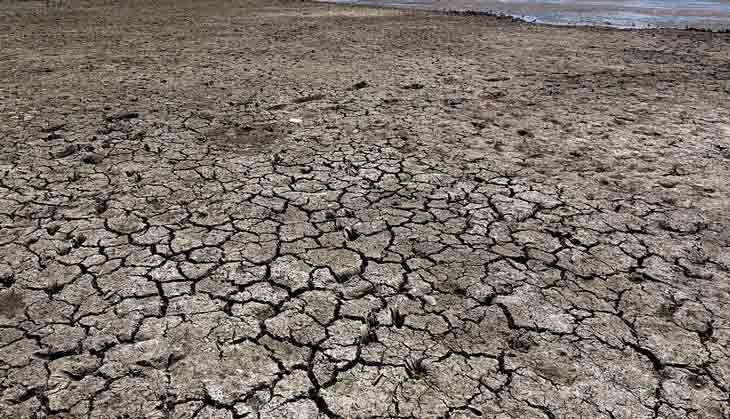 Jayakwadi Dam which had hit dead storage is located Jayakwadi village on 24 April 2016 in Aurangabad