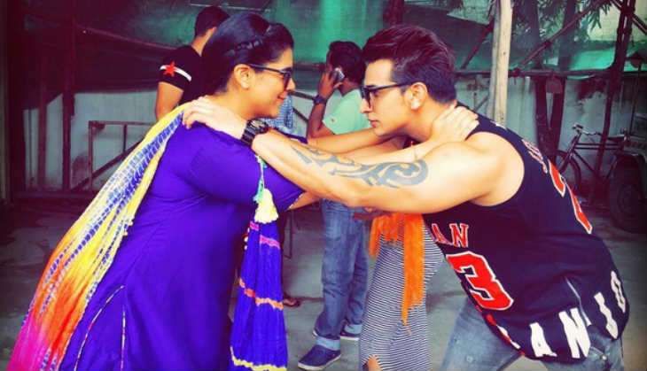 Prince Narula on the sets of Badho Bahu